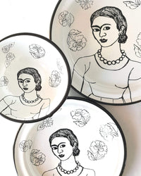 Frida Enamel Plate & Bowl Set