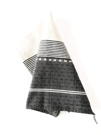 Cotton Kitchen Towel Black & White