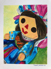 Muñeca Oil Painting - ORIGINAL