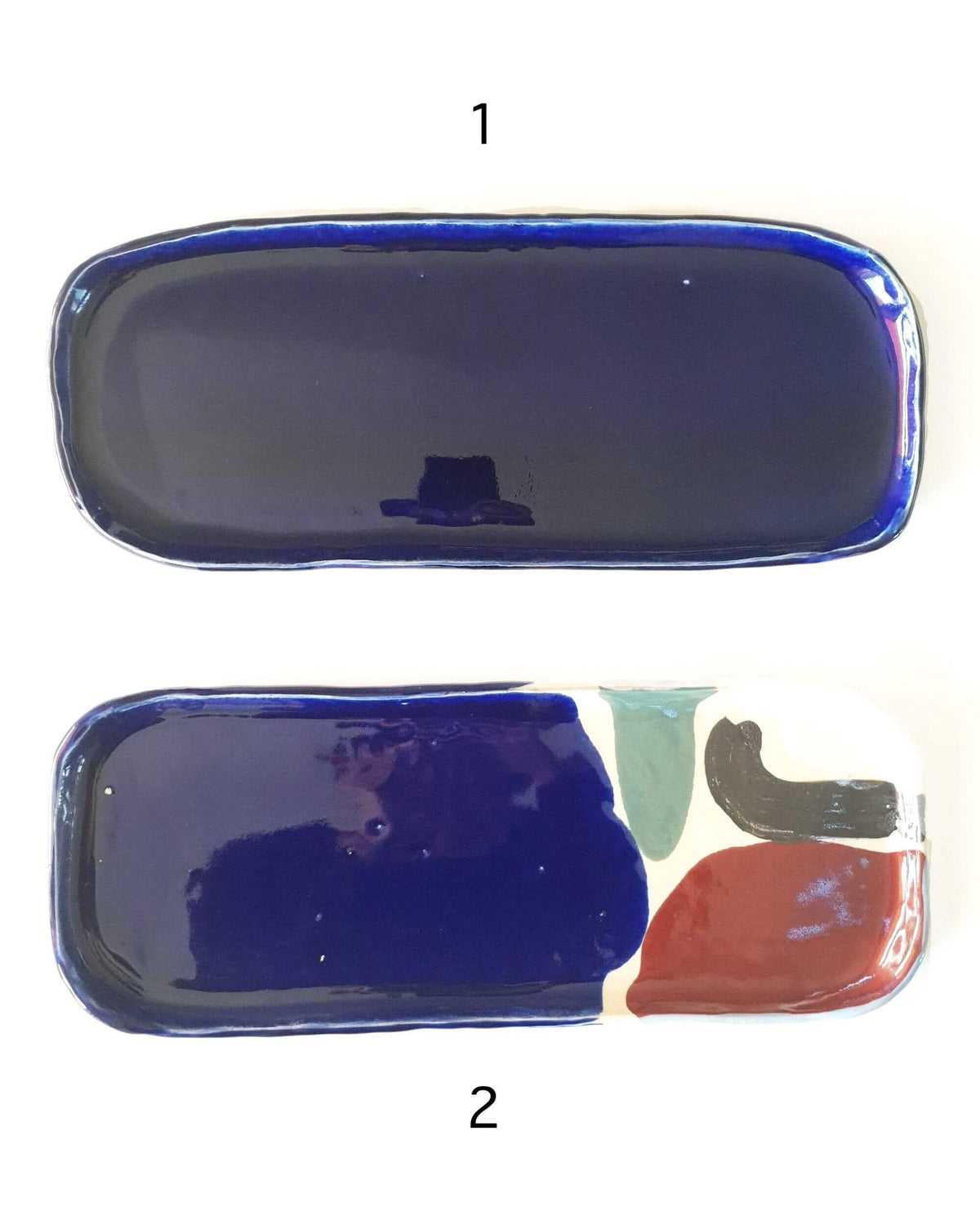 Rectangular Ceramic Plate - Snack, Trinket & Jewellery Plate