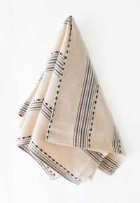 Cotton Handwoven Napkin Sand & Stripes - Set of 2