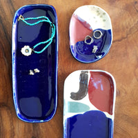 Rectangular Ceramic Plate - Snack, Trinket & Jewellery Plate