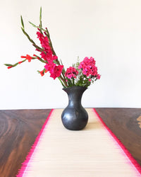 Bartolo flower vase on table with pink flowers