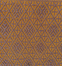 Folklor iPad Textil Case Gold & Plum handmade with gemotric brocades detail view